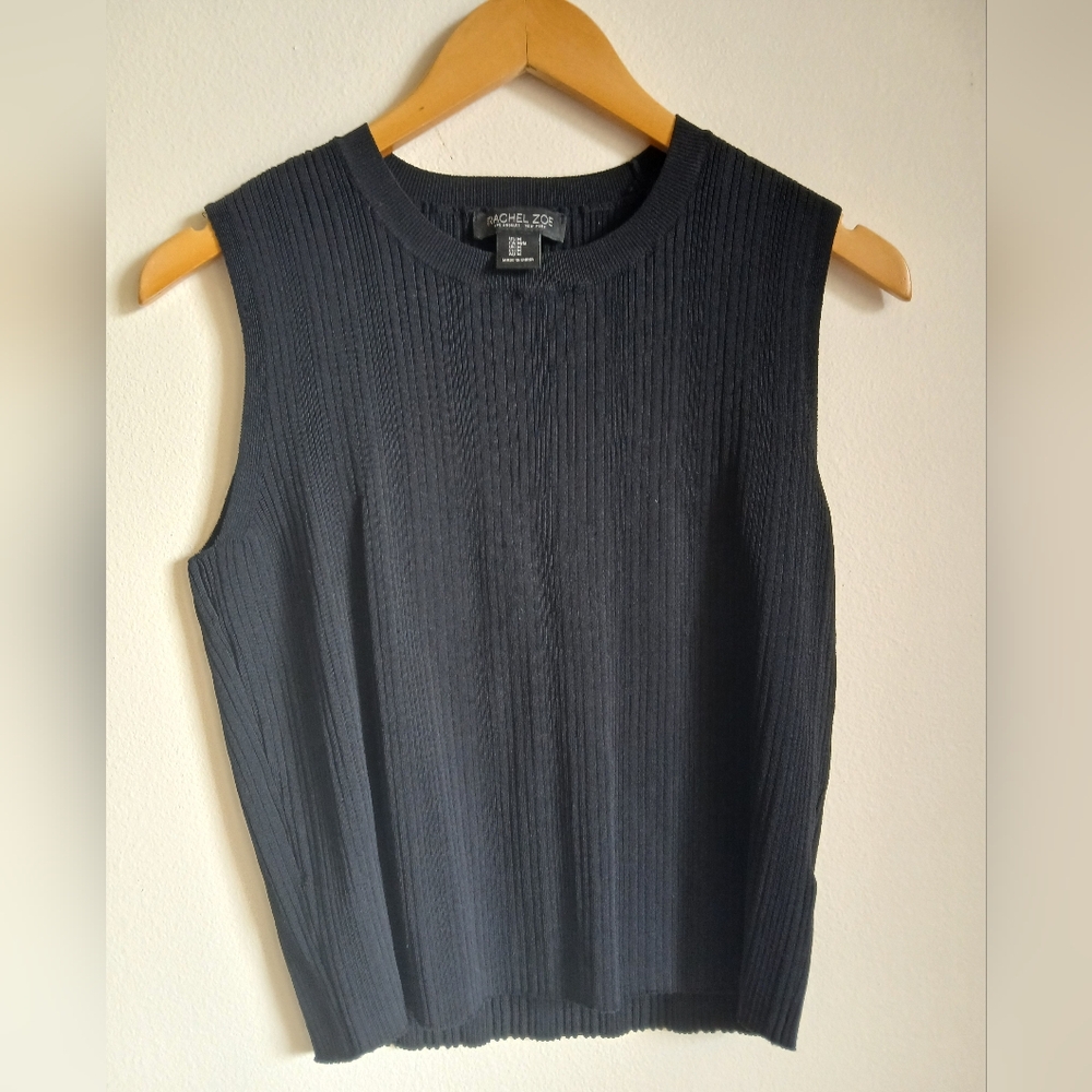 Rachel Zoe Black Sleeveless Top Size Medium
